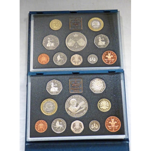 2190 - 1997 & 1998 ELIZABETH II PROOF COIN SETS IN CASE OF ISSUE WITH CERTIFICATES