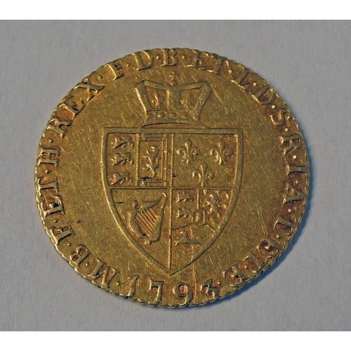 2455 - 1793 GEORGE III HALF GUINEA