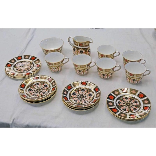 3173 - ROYAL CROWN DERBY IMARI PATTERN 6 PLACE TEASET