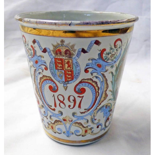 3280 - 1837-1897 VICTORIAN ENAMELLED BEAKER