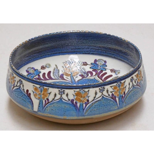 3366 - ROYAL COPENHAGEN BERTE JESSEN FAJANCE BOWL, NO 439/3178 -  24 CM WIDE