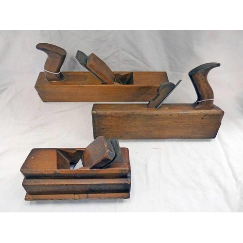 1042 - TWO MOULDING PLANES AND A 15'' PLANE WITH J HERRING AND SONS STEEL  -3-