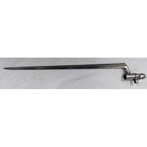 1155 - SOCKET BAYONET WITH 49.5CM LONG BLADE, MARKINGS INCLUDE 'NO. 2159', '6535', 'AVV. H CW'