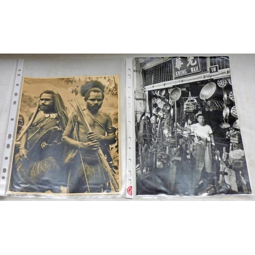 1206 - PRESS PHOTOGRAPH OF GUERRIERS KOUKOUKOUKOU WITH COPYRIGHT WJ READ STAMPED TO REVERSE 25 X 20 AND ONE... 