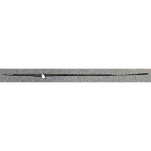 1224 - SOLOMAN ISLANDS SPEAR WITH CARVED TIP, 168 CM LONG