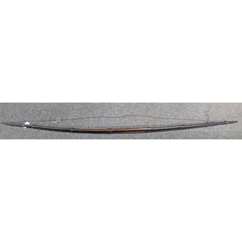 1242 - TRIBAL BAMBOO BOW, 185CM LONG