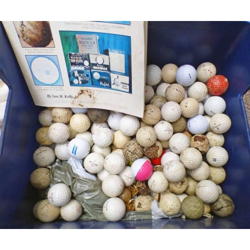 1243 - A GOOD AND VAST SELECTION OF GOLF BALLS IN ONE BOX