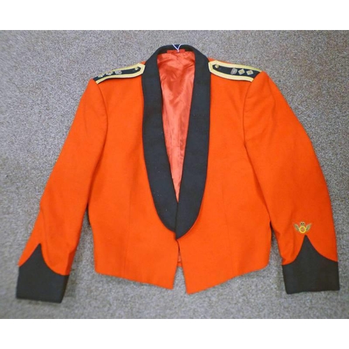 1249 - GLOVER & RIDING AIR DISPATCH LIEUTENANT COLONEL OFFICERS MESS JACKET, BULLION THREAD PATCHES, PIPS A... 