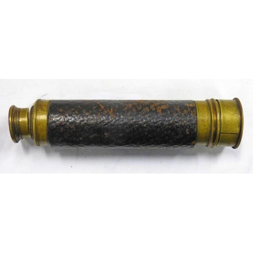 1289 - SMALL 3 DRAW TELESCOPE BY BALLEMIESER AND BRAND ROTTERDAM