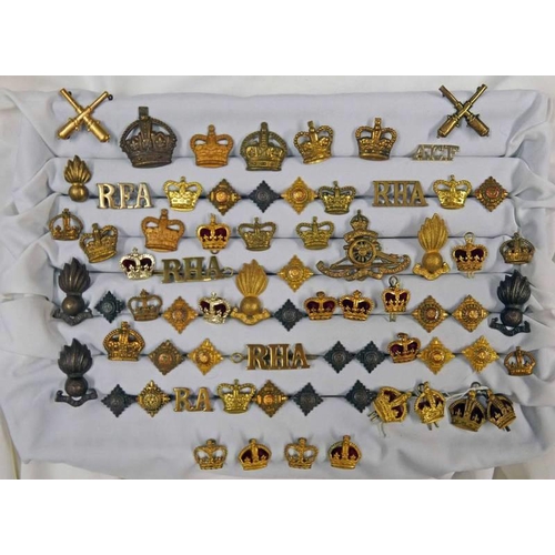 1316 - GOOD SELECTION OF BADGES, ETC TO INCLUDE WEST RIDING ROYAL HORSE ARTILLERY, A.C.F, R.H.A, ETC