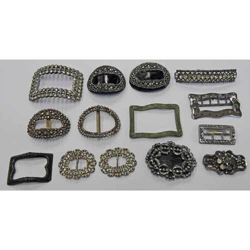 164 - SELECTION OF VARIOUS 19TH CENTURY CUT STEEL BUCKLES