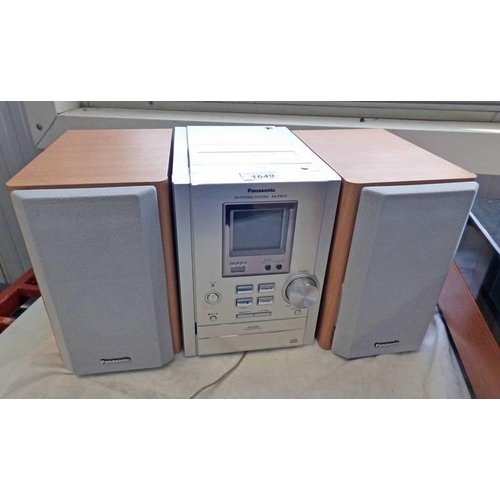 1649 - PANASONIC SA - PM10  CD STEREO SYSTEM WITH SPEAKERS