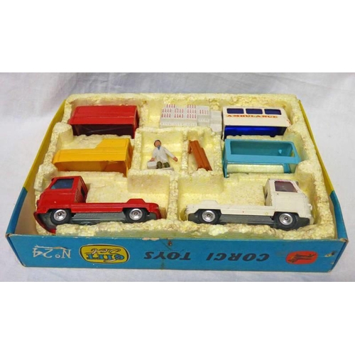 2129 - CORGI GIFT SET 24 - COMMER CONSTRUCTION SET. BOXED