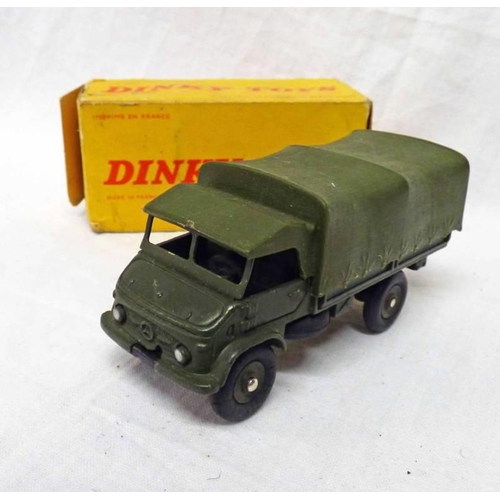 2136 - FRENCH DINKY TOYS 821 - UNIMOG MERCEDES. BOXED