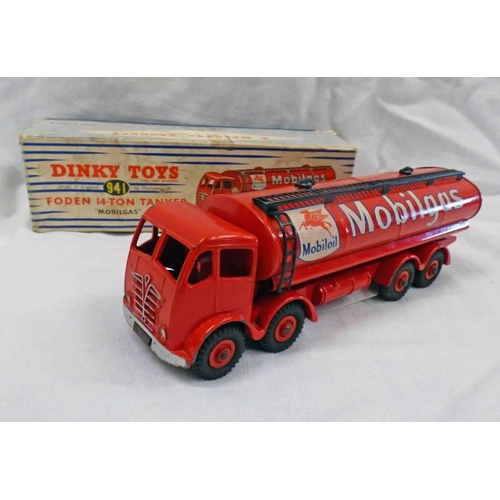 2140 - DINKY TOYS 941 - FODEN MOBILGAS' 14 TON TANKER. BOXED