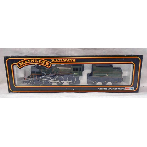 2143 - MAINLINE 370-0053 00 GAUGE BR GREEN 4-6-0 STANDARD CLASS 4 75001 STEAM LOCOMOTIVE & TENDER. BOXED