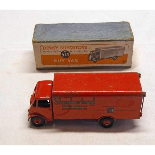 2155 - DINKY TOYS 514 - GUY 'SLUMBERLAND' VAN. BOXED