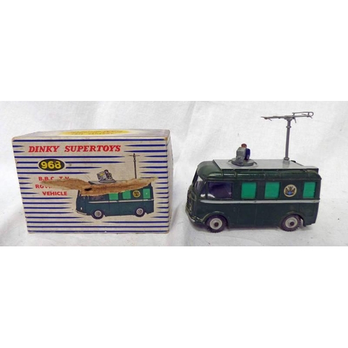 2185 - DINKY TOYS 968 - B.B.C.   T.V. ROVING EYE VEHICLE. BOXED