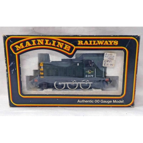 2188 - MAINLINE 37037 00 GAUGE CLASS 03  0-6-0  BR GREEN D2179 SHUNTER