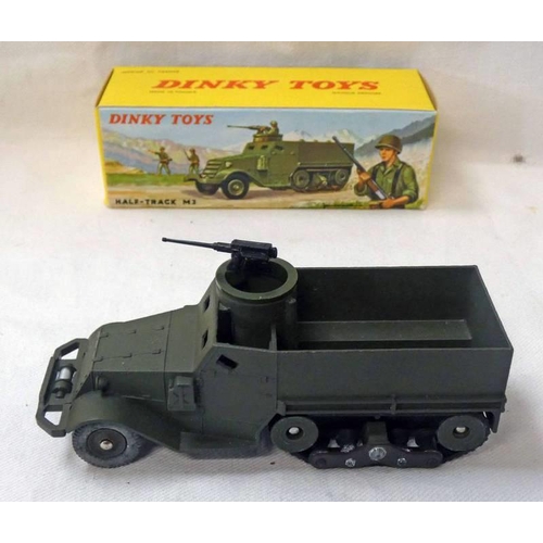 2215 - FRENCH DINKY TOYS 822 - HALF TRACK M3. BOXEE