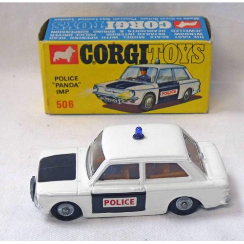 2242 - CORGI TOYS 506 - POLICE 'PANDA' IMP. BOXED