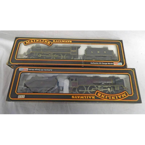 2249 - TWO MAINLINE 00 GAUGE LOCOMOTIVES INCLUDING 37065 - 4-6-0 6P REBUILT PATRIOT CLASS 5530 L.M.S BLACK ... 