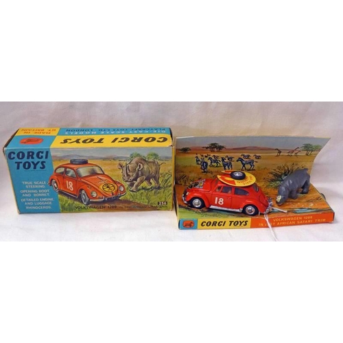 2255 - CORGI TOYS 256 - VOLKSWAGEN 1200 IN EAST AFRICAN SAFARI TRIM. BOXED