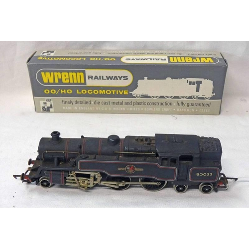 2278 - WRENN W2218 00-HO GAUGE BR BLACK 2-6-4 80033 TANK LOCOMOTIVE. BOXED