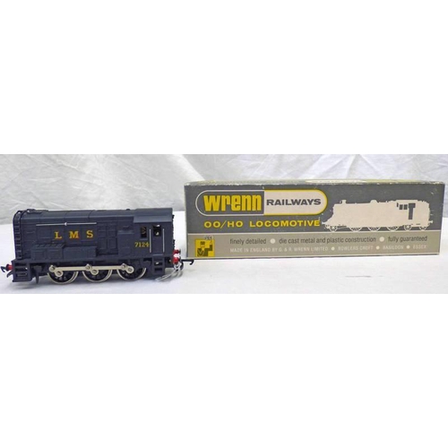 2355 - WRENN W2233 00 GAUGE 0-6-0 L.M.S. BLACK DIESEL ELECTRIC 7124. BOXED WITH INSTRUCTIONS