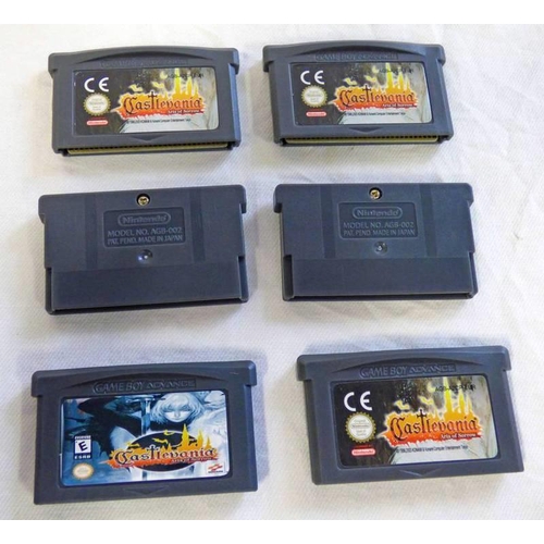 2357 - SELECTION OF REPRODUCTION NINTENDO GAMEBOY ADVANCE CASTLEVANIA ARIA OF SORROW CARTRIDGES