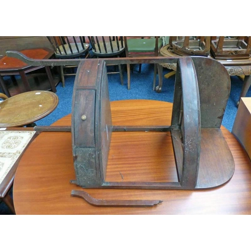 5047 - 19TH CENTURY MAHOGANY CORNER WASHSTAND AS FOUND