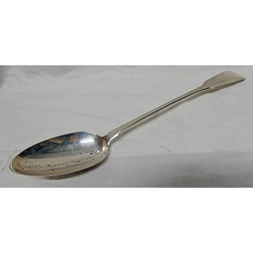 95 - SCOTTISH SILVER SERVING SPOON BY ROBERT GRAY, GLASGOW 1837