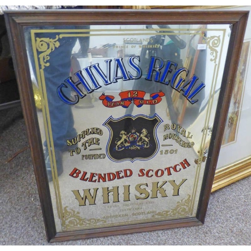 1000C - CHIVAS REGAL BLENDED SCOTCH WHISKY ADVERTISING MIRROR