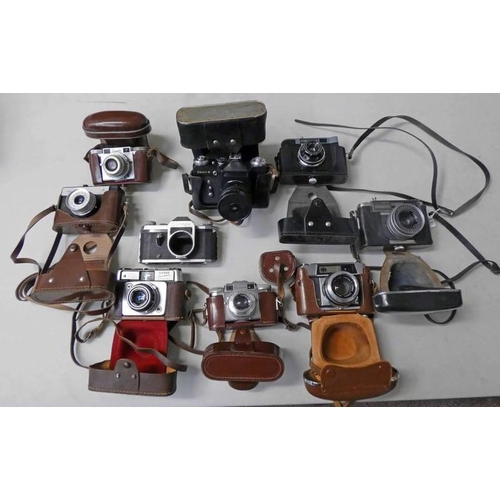 2023 - SELECTION OF 35MM SLR CAMERAS INCLUDING YASHICA MINIMATIC-C , PAXETTE, AIRES VISCOUNT AND OTHERS