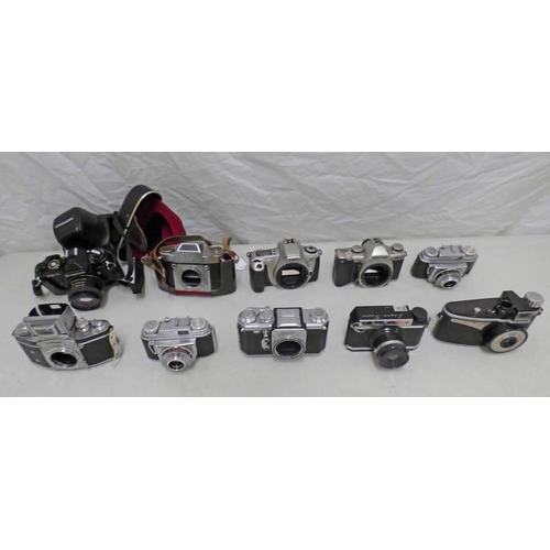 2025 - SELECTION OF 10 35MM SLR CAMERAS INCLUDING CANON EOS 300, PENTAX M2-M, EDIXA FLEX AND OTHERS