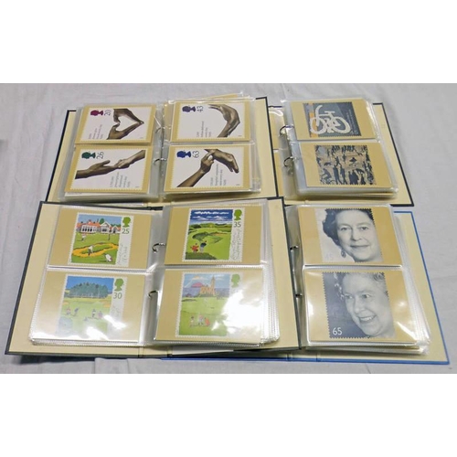 2035 - 4 ALBUMS OF GB 1993 - 2003 PHQ CARDS WITH MINT SET TO INCLUDE HG WELLS, COMEDIANS, BUSES, PETER PAN ... 