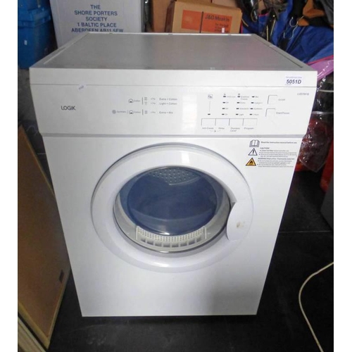 5051D - LOGIK TUMBLE DRYER WIDTH 59CM