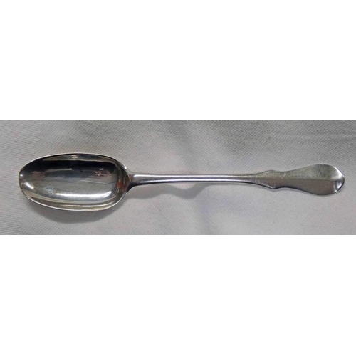 596 - 18TH CENTURY SCOTTISH PROVINCIAL SILVER TEASPOON BY THOMAS JOHNSON, MONTROSE CIRCA 1750