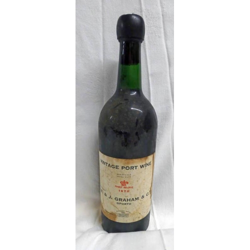 4002 - 1 BOTTLE GRAHAM'S 1970 FINEST RESERVED VINTAGE PORT