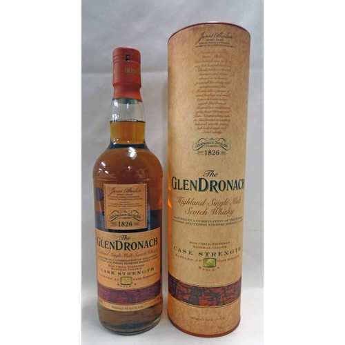 4018 - 1 BOTTLE GLENDRONACH CASK STRENGTH BATCH NO 4 SINGLE MALT WHISKY - 700ML, 54.7% VOL IN TUBE