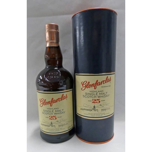 4036 - 1 BOTTLE GLENFARCLAS 25 YEAR OLD SINGLE MALT WHISKY - 700ML, 43% VOL IN TUBE