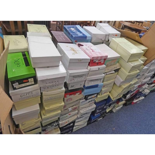 51Y - LARGE SELECTION OF VARIOUS WOMEN'S AND CHILDREN'S SHOES IN A VARIETY OF SIZES ALL BOXED, ALL AS NEW