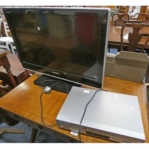 57 - TOSHIBA TELEVISION AND VHS RECORDER
