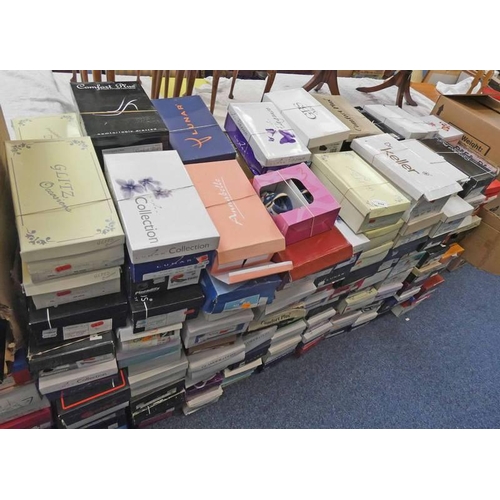 65A - LARGE SELECTION OF VARIOUS WOMEN'S AND CHILDREN'S SHOES IN A VARIETY OF SIZES ALL BOXED