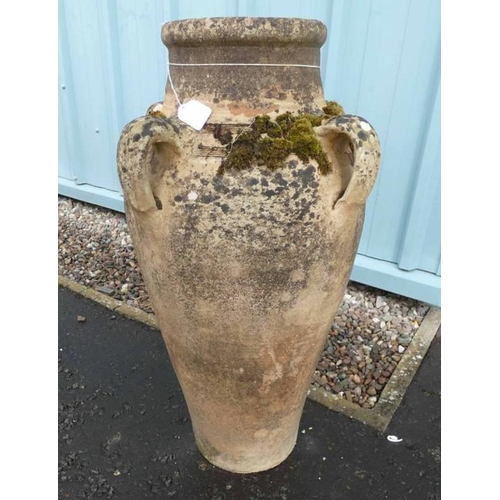 65P - LARGE STONE GARDEN VASE.  HEIGHT 82 CM