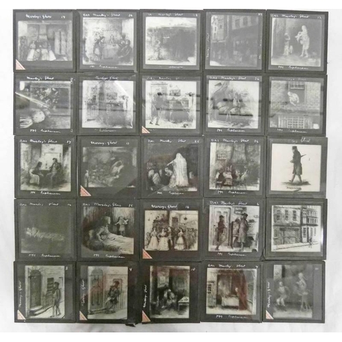 1637 - E G WOOD LANTERN SLIDES, CHRISTMAS CAROL