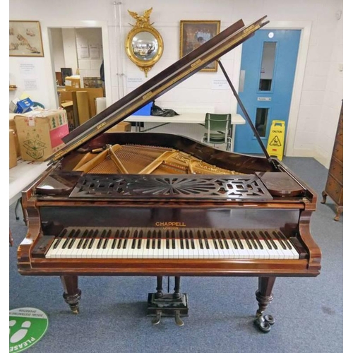 23 - MAHOGANY BABY GRAND PIANO BY CHAPPELL, LONDON