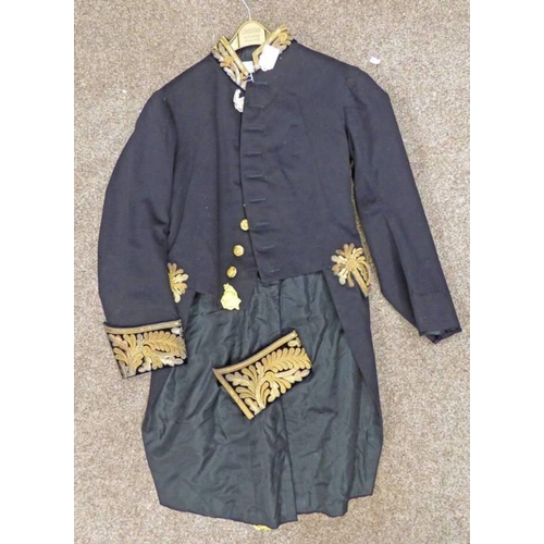 1023 - PRIVY COUNCILLORS UNIFORM TUNIC AND TROUSERS BY HENRY POOLE & COMPANY SAVILLE ROW COURT JACKET, INTE... 