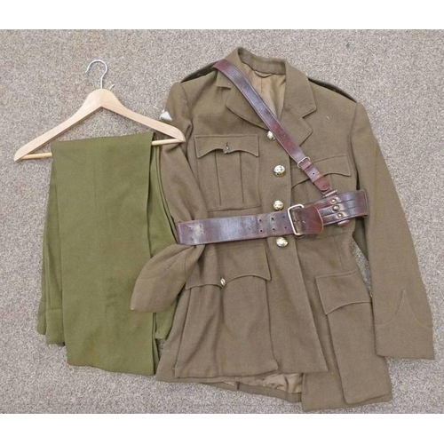 1127 - BRITISH MILITARY JACKET & TROUSERS WITH PARACHUTE REGIMENT BUTTONS & A J HUTCHINSON & SONS ABERDEEN ... 