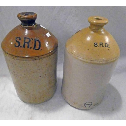 1155 - TWO WORLD WAR ONE PERIOD SRD STONEWARE FLAGON'S -2-